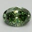 2.11 Ct. Fancy Vivid Pacific Green Oval Lab Grown Diamond