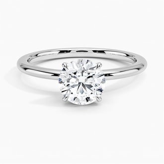 Petite Elodie 1.5mm Solitaire with 1ct Round Diamond