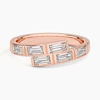 Brooklyn Baguette Lab Diamond Bypass Ring