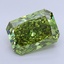 6.01 Ct. Fancy Vivid  Green Radiant Lab Grown Diamond