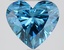 2.08 Ct. Fancy Vivid Blue Heart Lab Grown Diamond
