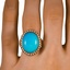 The Cheyne Ring, smallzoomed in top view on a hand