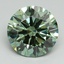 4.15 Ct. Fancy Vivid Pacific Green Round Lab Grown Diamond