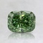 0.9 Ct. Fancy Vivid Pacific Green Cushion Lab Grown Diamond
