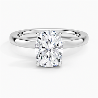 Sydney Perfect Fit Hidden Halo 2mm with 2ct Elongated Cushion Certified Lab Diamond