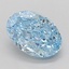 1.53 Ct. Fancy Vivid Blue Oval Lab Grown Diamond