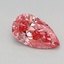 0.73 Ct. Fancy Vivid Pink Pear Lab Grown Diamond