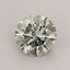 0.74 Ct. Fancy Vivid  Green Round Lab Grown Diamond