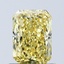 1.02 Ct. Fancy Vivid Yellow Radiant Lab Grown Diamond