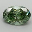 2.02 Ct. Fancy Vivid Pacific Green Oval Lab Grown Diamond