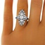 The Galit Ring, smalltop view on a hand