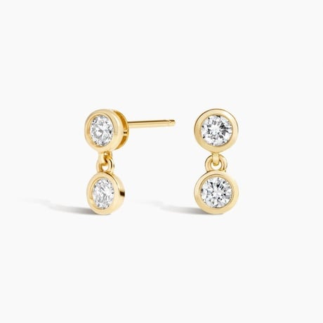 Dua Lab Diamond Bezel Drop Earrings (2/5 ct. tw.)