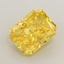1.39 Ct. Fancy Vivid Yellow Radiant Lab Grown Diamond
