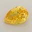 1.22 Ct. Fancy Vivid Yellow Pear Lab Grown Diamond