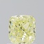 1.01 Ct. Fancy  Yellow Cushion Diamond