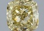 2.08 Ct. Fancy Yellow Cushion Lab Grown Diamond