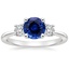 18K White Gold Selene Three Stone Diamond Ring (1/3 ct. tw.), smalltop view