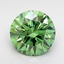 1.28 Ct. Fancy Vivid Green Round Lab Grown Diamond