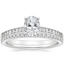 18K White Gold Starlight Diamond Ring with Luxe Ballad Diamond Ring (1/4 ct. tw.)