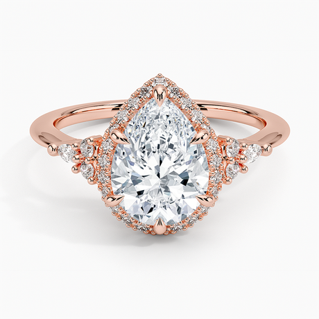 14K Rose Gold Nadia Halo Diamond Ring (1/4 ct. tw.)