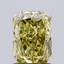 1.03 Ct. Fancy  Yellow Radiant Lab Grown Diamond