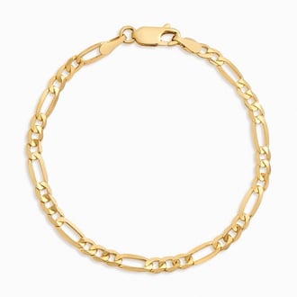 Ari Beveled Figaro Chain Bracelet