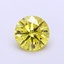 1.03 Ct. Fancy Vivid  Yellow Round Lab Grown Diamond