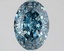 2.28 Ct. Fancy Vivid Blue Oval Lab Grown Diamond
