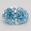 1.00 Ct. Fancy Vivid Blue Oval Lab Grown Diamond