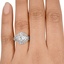 The Tiapa Ring, smallzoomed in top view on a hand