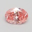 1.29 Ct. Fancy Intense Pink Oval Lab Grown Diamond