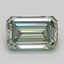 0.94 Ct. Fancy Intense  Green Emerald Lab Grown Diamond