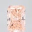 1.59 Ct. Fancy Vivid Orangy Pink Radiant Lab Grown Diamond