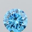 2.21 Ct. Fancy Vivid  Blue Round Lab Grown Diamond