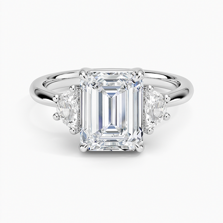 Half Moon Three Stone Diamond Ring (1/4 ct. tw.)
