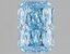 1.54 Ct. Fancy Vivid Blue Radiant Lab Grown Diamond