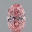 1.74 Ct. Fancy Vivid Pink Oval Lab Grown Diamond
