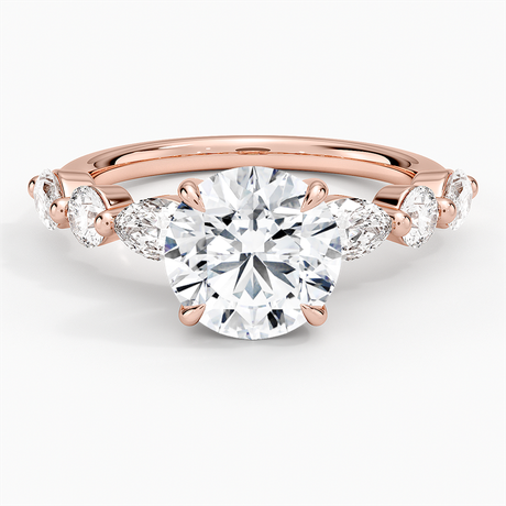 14K Rose Gold Grand Versailles Diamond Ring