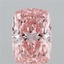 7.08 Ct. Fancy Vivid Pink Cushion Lab Grown Diamond