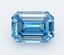 1.08 Ct. Fancy Vivid  Blue Emerald Lab Grown Diamond