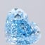8.06 Ct. Fancy Vivid  Blue Heart Lab Grown Diamond