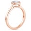 14K Rose Gold Luna 2mm Bezel Ring, smallside view