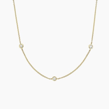 Bezel Strand Diamond Necklace (1/3 ct. tw)