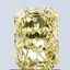 1.03 Ct. Fancy Vivid Yellow Radiant Lab Grown Diamond