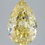 5.06 Ct. Fancy Intense Yellow Pear Lab Grown Diamond