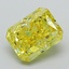 2.30 Ct. Fancy Vivid Yellow Radiant Lab Grown Diamond