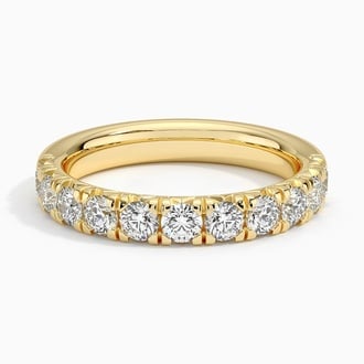 Ellora Half Coverage Diamond Ring (7/8 ct. tw.) in 18K Yellow Gold