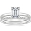 Platinum 2mm Comfort Fit Ring with Luxe Ballad Diamond Ring (1/4 ct. tw.)
