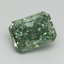 1.68 Ct. Fancy Vivid Green Radiant Lab Grown Diamond