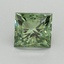 1.03 Ct. Fancy Vivid Pacific Green Princess Lab Grown Diamond